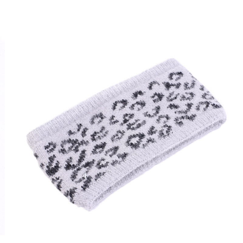 New style mink velvet headband, leopard print wool headband winter warm headband