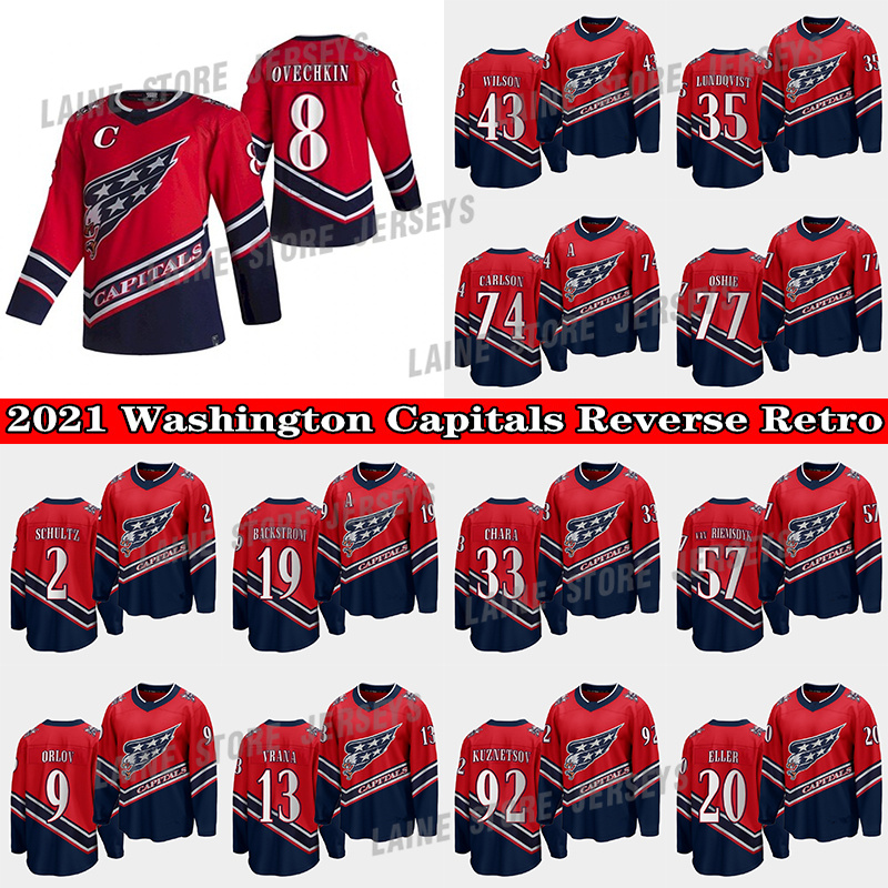 Washington Capitals Jersey 2021 Reverse Retro 8 Alex Ovechkin 19 Nicklas Backstrom 77 TJ Oshie 43 Tom Wilson 74 JOHN CARLSON Hockey Jerseys, Black;red
Washington Capitals Jersey 2021 Reverse Retro 8 Alex Ovechkin 19 Nicklas Backstrom 77 TJ Oshie 43 Tom Wilson 74 JOHN CARLSON Hockey Jerseys, Black;red