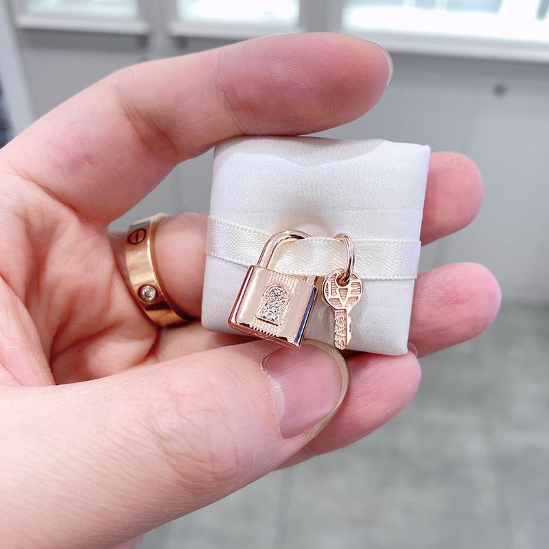 Factory wholesale Rose Gold Metal Plated Love Heart Lock and Key Charm For Valentine's Day Fits European Style Jewelry Beads Bracelets
Factory wholesale Rose Gold Metal Plated Love Heart Lock and Key Charm For Valentine's Day Fits European Style Jewelry Beads Bracelets