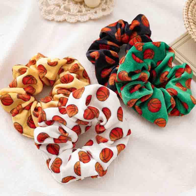 Basketball Print Elastic Hair Bands Velvet Hair Rope Accessories Gold Velvet Scrunchie Ponytail Holder Tie
Basketball Print Elastic Hair Bands Velvet Hair Rope Accessories Gold Velvet Scrunchie Ponytail Holder Tie