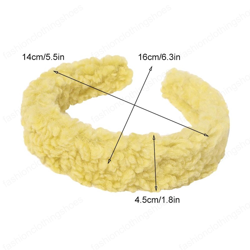 Women lambswool Headband Candy color autumn winter Head Band Lady Head Hoop Wide Hairbands Hair Accessories Party Jewelry Gfits