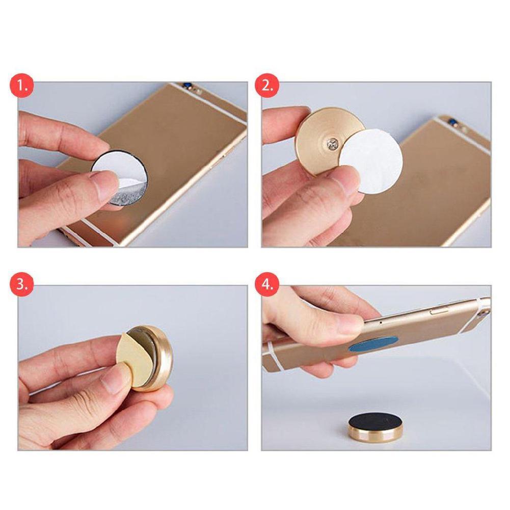 Mobile Magnetic Phone Holder Car Dashboard Mobile Bracket Cell Phone Mount Holder Plastic Circular Universal Mobile Phone Bracket