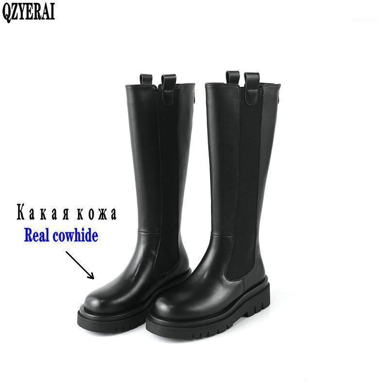 Women Genuine Leather Boots Fashion Handmade Classic Round Head Platform European And American Fashion Women's Knee-High Boots1, Black
Women Genuine Leather Boots Fashion Handmade Classic Round Head Platform European And American Fashion Women's Knee-High Boots1, Black