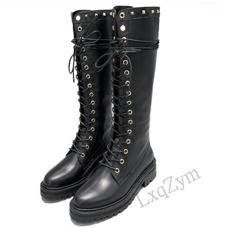 Sexy Lady Knee High Boots Black Leather Lace Up Rivet Design Back Zipper Platform Stacked Heels Female Long Tube Boots Woman1, As show
Sexy Lady Knee High Boots Black Leather Lace Up Rivet Design Back Zipper Platform Stacked Heels Female Long Tube Boots Woman1, As show