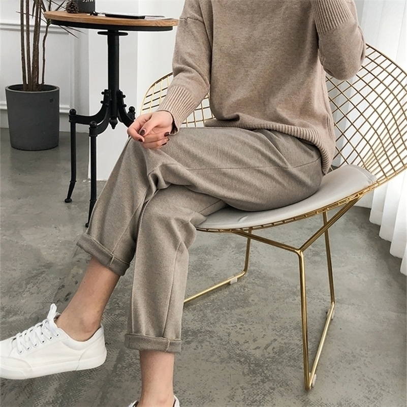 Mozuleva Winter Women Suit Pants Thicken Women Pencil Pants Elastic Waist Office Ladies Pants Elegant Women Trousers Plus Size 201228, Oatmeal
Mozuleva Winter Women Suit Pants Thicken Women Pencil Pants Elastic Waist Office Ladies Pants Elegant Women Trousers Plus Size 201228, Oatmeal