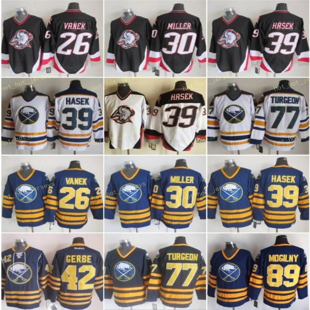 Men 30 Ryan Miller Buffalo Jersey Sabres 26 Thoma Vanek 77 Pierre Turgeon 39 Dominic Hasek 42 Nathan Gerbe 89 Mogilny Blue White Ice Hockey, As
Men 30 Ryan Miller Buffalo Jersey Sabres 26 Thoma Vanek 77 Pierre Turgeon 39 Dominic Hasek 42 Nathan Gerbe 89 Mogilny Blue White Ice Hockey, As