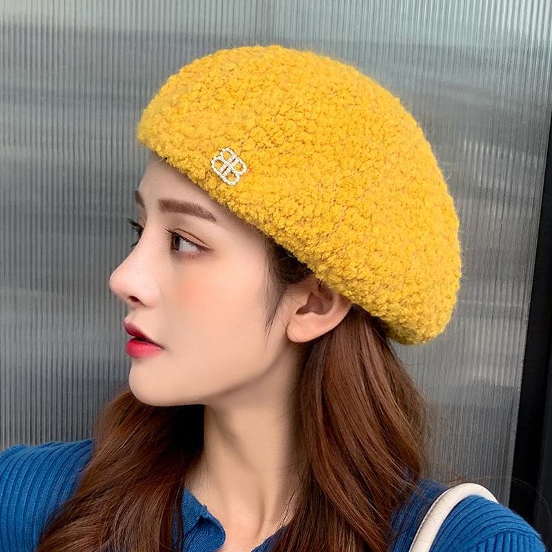Women's Beret Hat Fashionable Solid Color Wool Knitted Rhinestone Beret Women's French Artist Beanie bonnets wholesale, Black
Women's Beret Hat Fashionable Solid Color Wool Knitted Rhinestone Beret Women's French Artist Beanie bonnets wholesale, Black