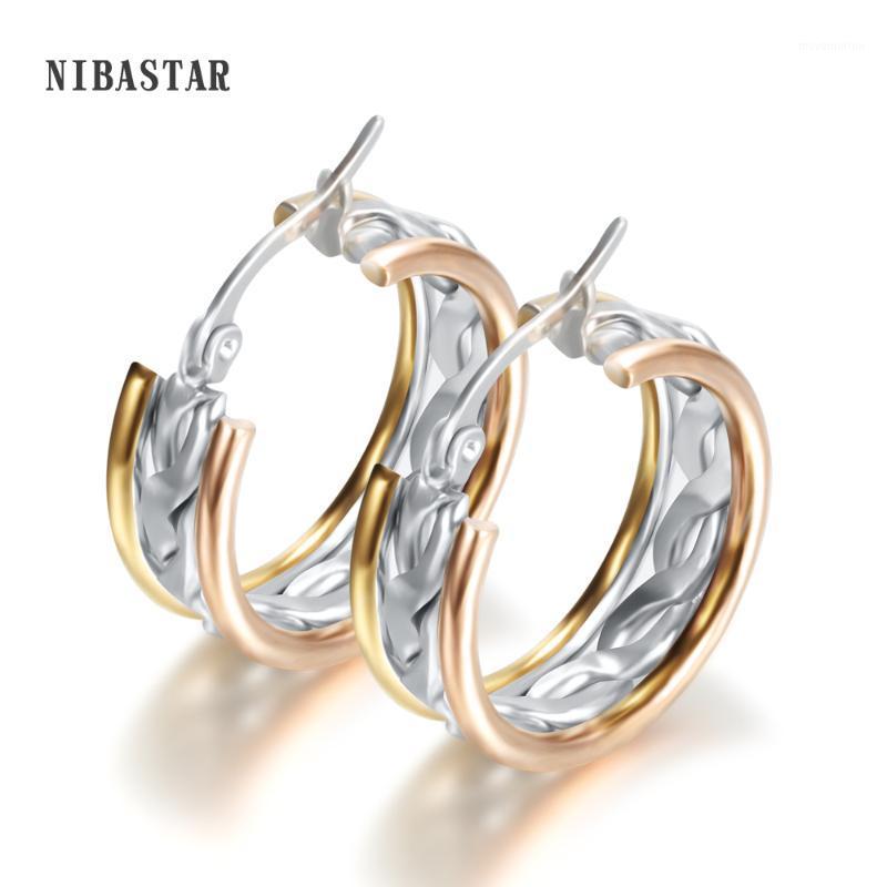 Rose gold/Gold/Silver Color hollow out Hoop Earrings Stainless Steel Jewelry Simple Style Trendy Circle Round Earrings Women1
Rose gold/Gold/Silver Color hollow out Hoop Earrings Stainless Steel Jewelry Simple Style Trendy Circle Round Earrings Women1