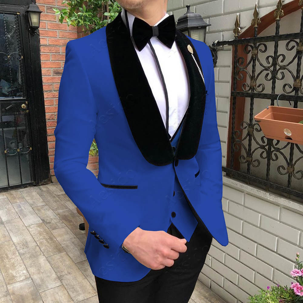 Tuxedo Suit Mens Suit Tuxedo Slim Fit Tuxedos 3 Pieces Party Blazer Prom Groom Suit Jacket Blazer & Pants & Vest for Wedding 201106
