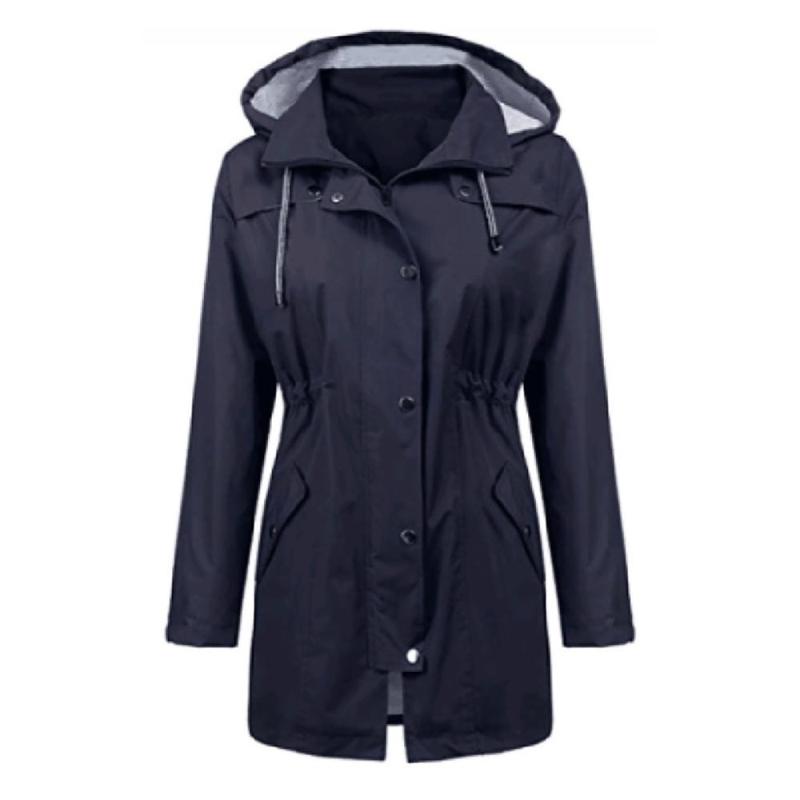 Raincoat Solid Rain Outdoor Hoodie Waterproof Autumn Women Windproof Winter Coat Female Tops Long Outwear Trench Hooded Navy Eqraf
Raincoat Solid Rain Outdoor Hoodie Waterproof Autumn Women Windproof Winter Coat Female Tops Long Outwear Trench Hooded Navy Eqraf