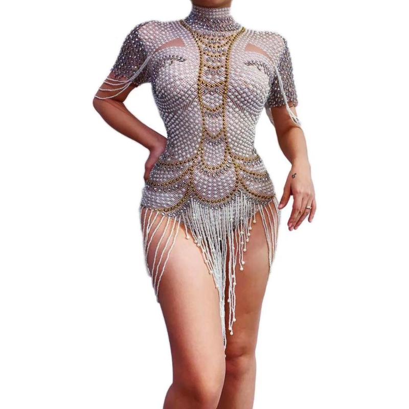 New Design White Pearls Rhinestones Bodysuit Birthday Celebrate Outfit Female Singer Dancer Wear Spandex Clothes
New Design White Pearls Rhinestones Bodysuit Birthday Celebrate Outfit Female Singer Dancer Wear Spandex Clothes