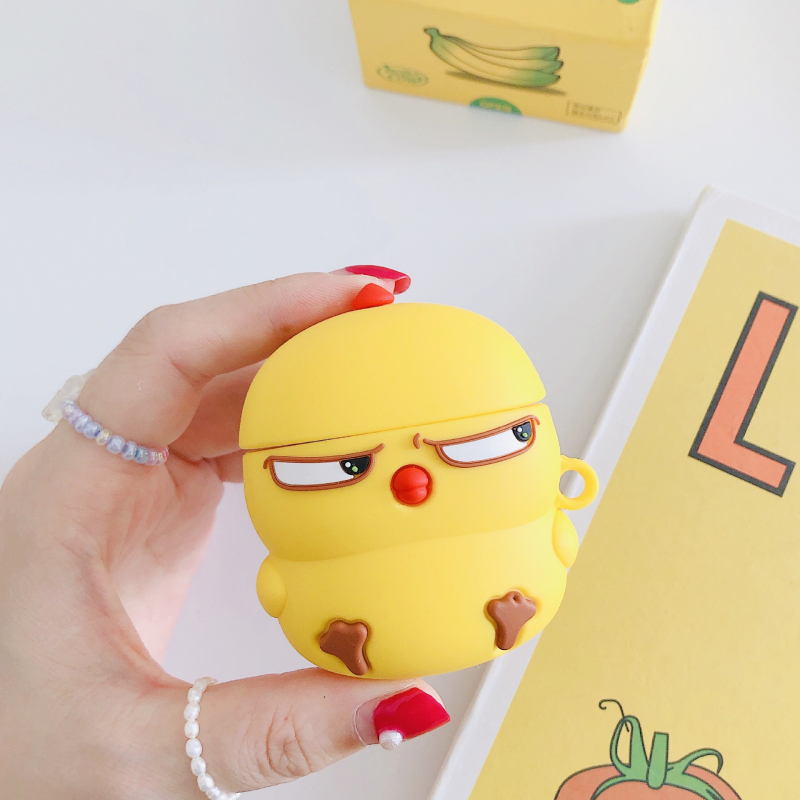 3D Cute Cartoon Chicken Silicone Case for Apple Airpods 1 2 Accessories Case Protective Cover Bag Box Earphone Case Key ring, A for airpods 1/2
3D Cute Cartoon Chicken Silicone Case for Apple Airpods 1 2 Accessories Case Protective Cover Bag Box Earphone Case Key ring, A for airpods 1/2