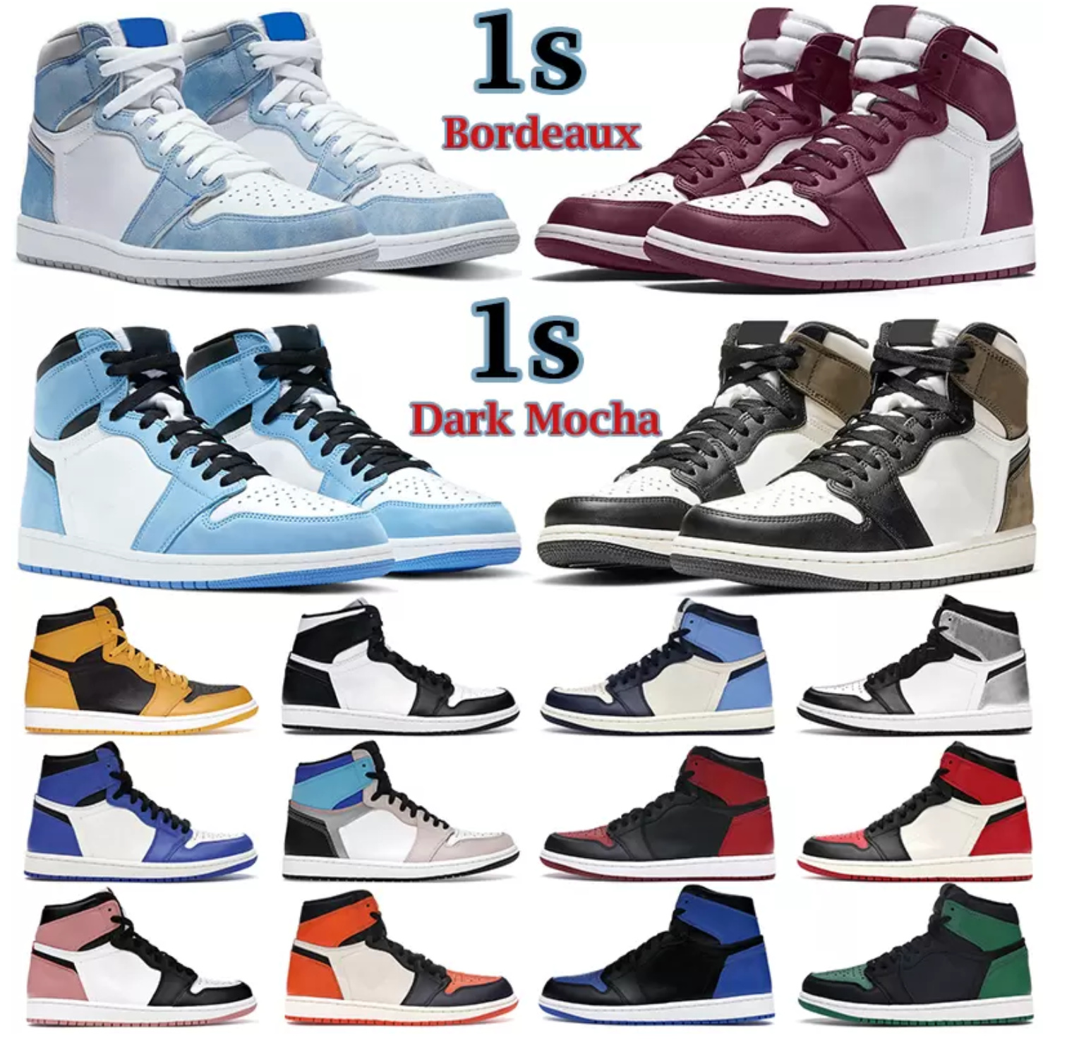 2022 men women jumpman basketball shoes 1s high OG 1 Bordeaux Prototype Cactus Jack Shadow Hyper Royal University Blue Bred Patent mens trainers sneakers, Box
2022 men women jumpman basketball shoes 1s high OG 1 Bordeaux Prototype Cactus Jack Shadow Hyper Royal University Blue Bred Patent mens trainers sneakers, Box