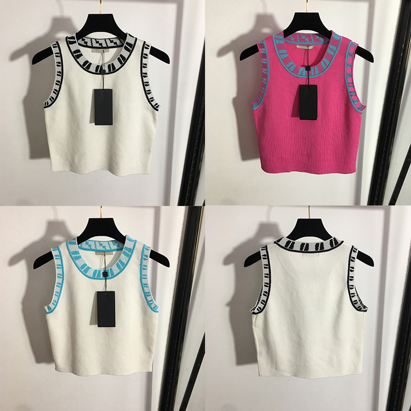 Women Sleeveless Knit Vests Tanks Fashion Letter Jacquard Camis Summer Breathable Designer Girls Vest Tops Camis, Black
Women Sleeveless Knit Vests Tanks Fashion Letter Jacquard Camis Summer Breathable Designer Girls Vest Tops Camis, Black