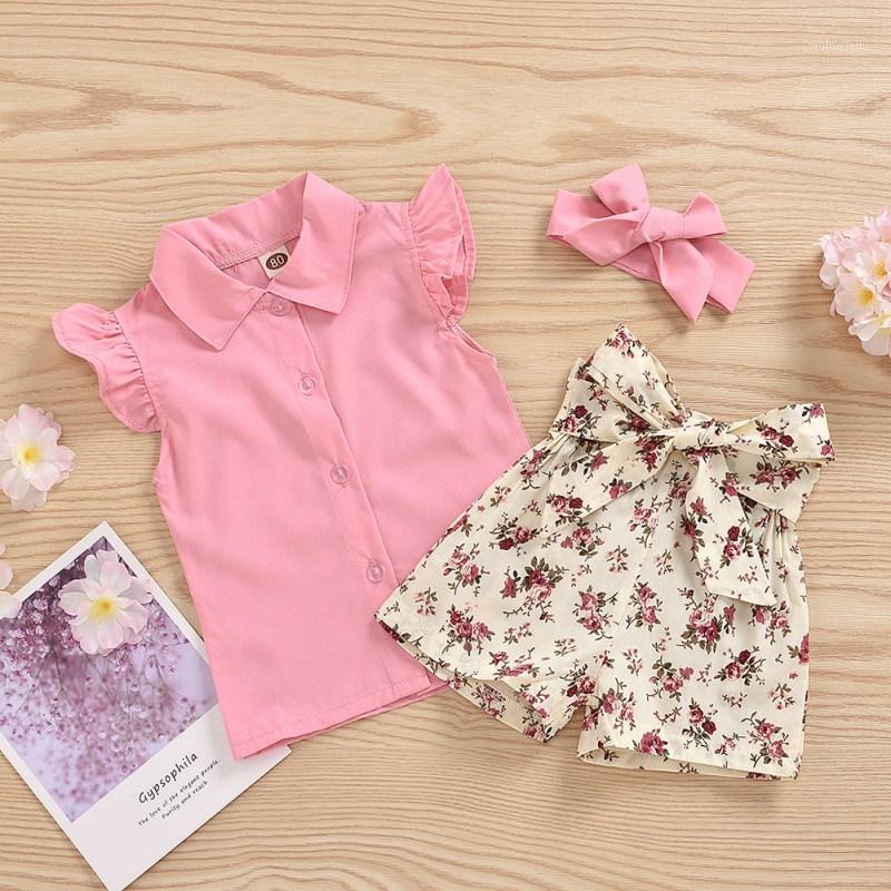 New Baby Girl Clothing Sets Summer Casual Flare Sleeves Solid Print Tops Vest With Flower Shorts Headband 3PCS Kids Outfits Sets1, As pic
New Baby Girl Clothing Sets Summer Casual Flare Sleeves Solid Print Tops Vest With Flower Shorts Headband 3PCS Kids Outfits Sets1, As pic