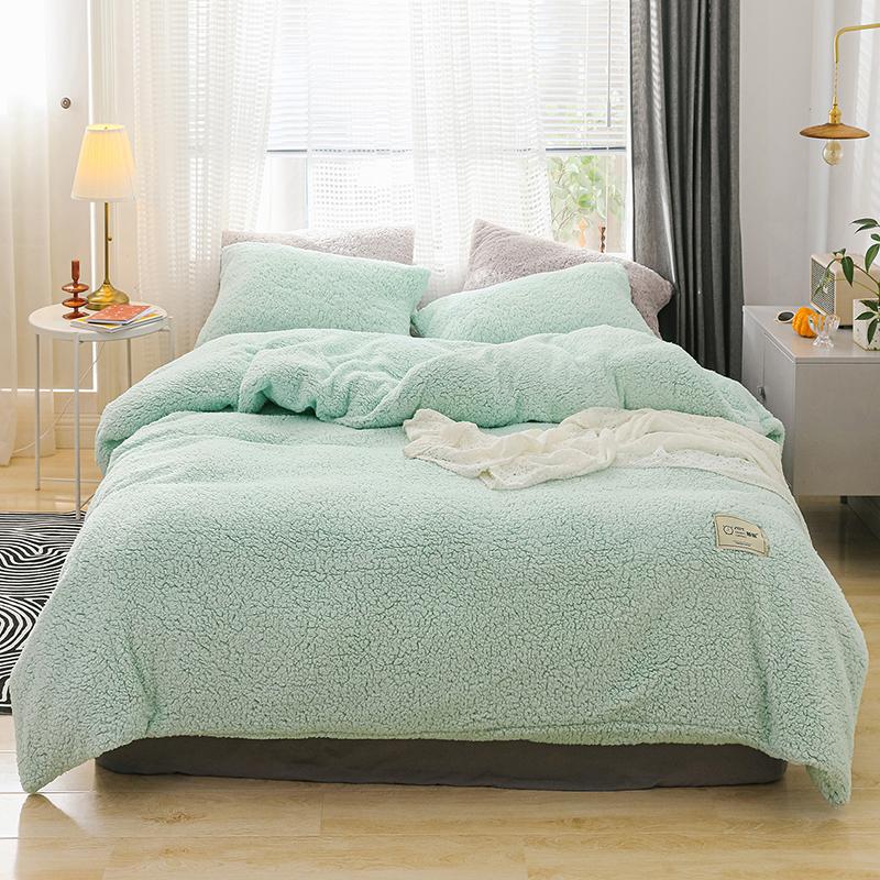 Bonenjoy 3 pcs Duvet Cover Set Flannel Single/Queen Size Solid Color Bedding Set Winter Warm Soft Quilt Cover With Pillowcase, 7 ob yinghuafen
Bonenjoy 3 pcs Duvet Cover Set Flannel Single/Queen Size Solid Color Bedding Set Winter Warm Soft Quilt Cover With Pillowcase, 7 ob yinghuafen