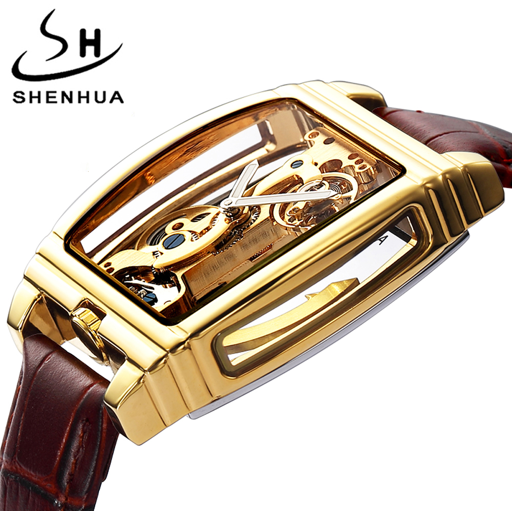 Transparent Automatic Mechanical Watch Men Steampunk Skeleton Luxury Gold Dial Turbillon Self-wind Mens Clock Tourbillon Watches Y1214, Luxury self wind
Transparent Automatic Mechanical Watch Men Steampunk Skeleton Luxury Gold Dial Turbillon Self-wind Mens Clock Tourbillon Watches Y1214, Luxury self wind