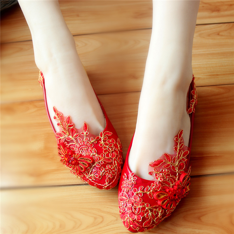 Women Pumps Flower Glass Ladies Wedding Sliding in Handmade Embroidery Women's Shoes Suo7, 124red flat
Women Pumps Flower Glass Ladies Wedding Sliding in Handmade Embroidery Women's Shoes Suo7, 124red flat