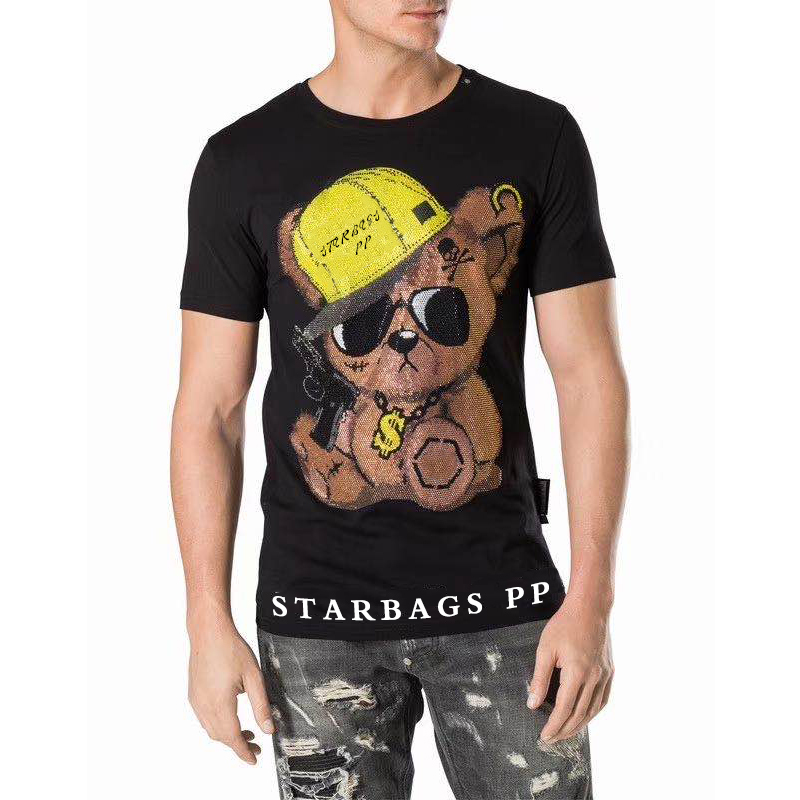 bag pp skull summer fashion new style with diamond cartoon cute slim short sleeve men's T-shirt pure cotton high quality X1214, White;black
bag pp skull summer fashion new style with diamond cartoon cute slim short sleeve men's T-shirt pure cotton high quality X1214, White;black