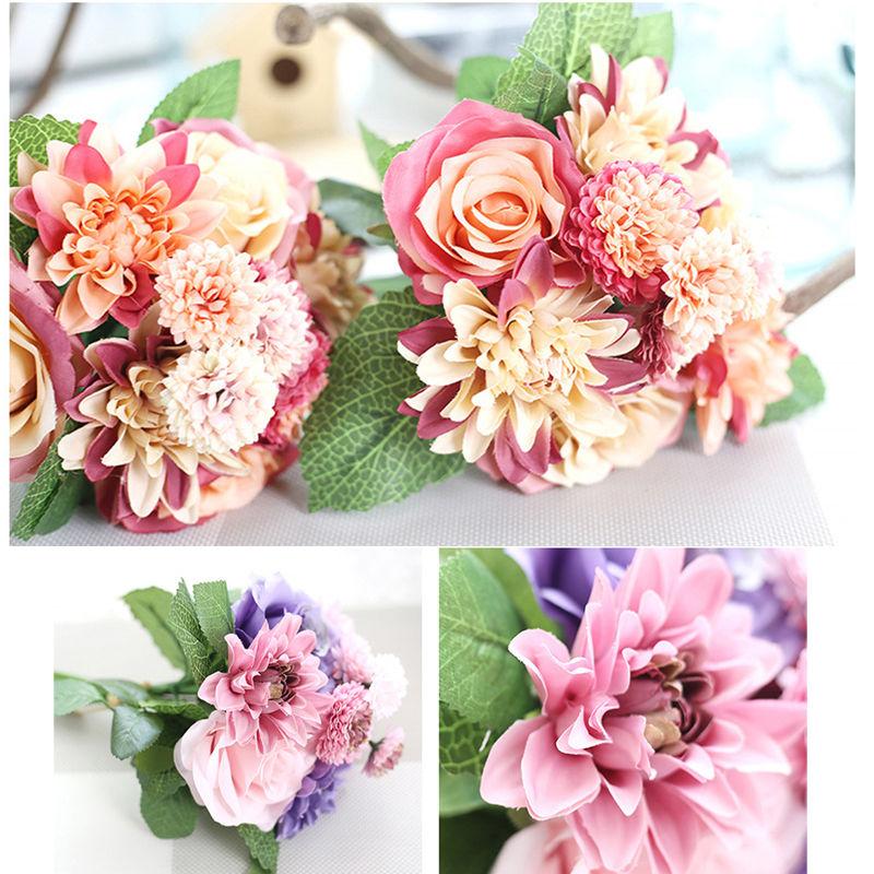 Beautiful Artificial Rose Peony Silk Flower Bridal Hydrangea Home Wedding Garden Decor Dried Flowers 
Beautiful Artificial Rose Peony Silk Flower Bridal Hydrangea Home Wedding Garden Decor Dried Flowers