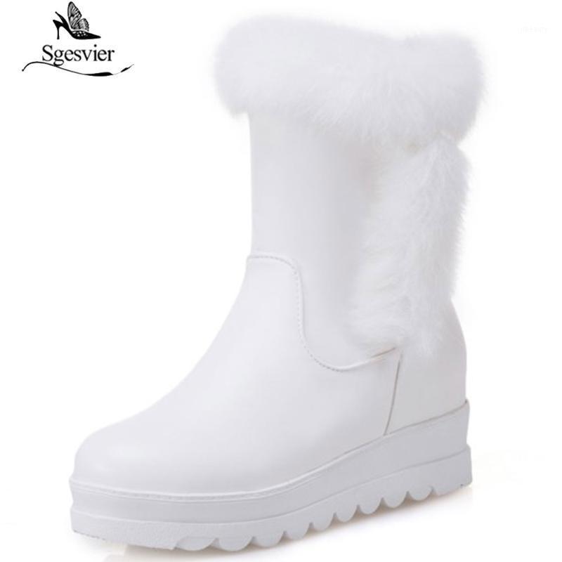 Sgesvier Women Ankle Boots Winter Warm Fur Shoes Woman Thick Bottom Short Boots Fashion Inside Heels Shoes Size 33-44 B8131, Black
Sgesvier Women Ankle Boots Winter Warm Fur Shoes Woman Thick Bottom Short Boots Fashion Inside Heels Shoes Size 33-44 B8131, Black