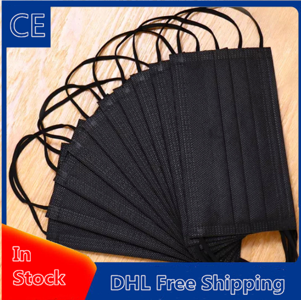 DHL Free Shipping Black Disposable Face Masks 3-Layer Protection Mask with Earloop Mouth Face Sanitary Outdoor Masks CONFORMITE EUROPEENNE C
DHL Free Shipping Black Disposable Face Masks 3-Layer Protection Mask with Earloop Mouth Face Sanitary Outdoor Masks CONFORMITE EUROPEENNE C