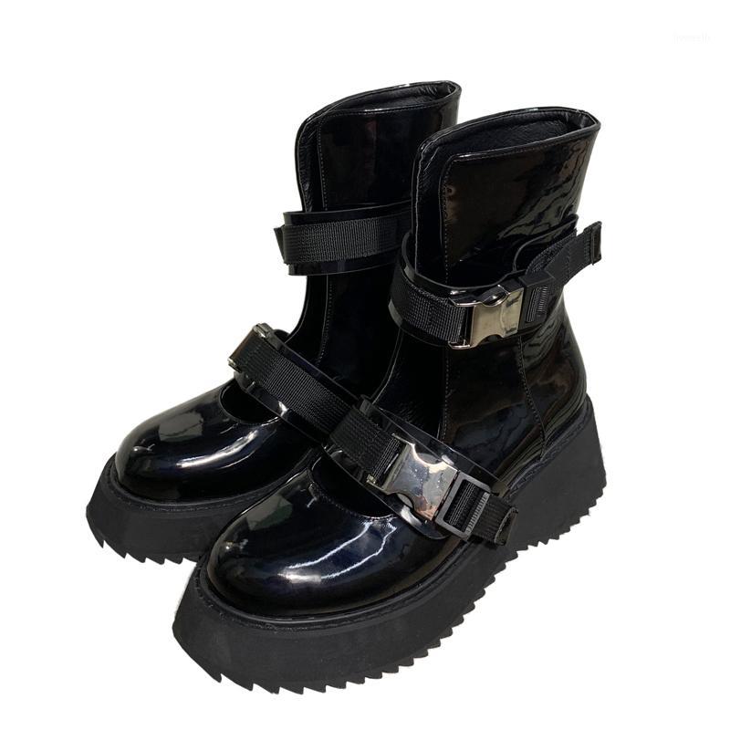 CuddlyIIPanda Summer New Retro Locomotive Boots Double Metal Buckle Women Boots Platform Shoes Roman Fashion Motorcycle1, Black
CuddlyIIPanda Summer New Retro Locomotive Boots Double Metal Buckle Women Boots Platform Shoes Roman Fashion Motorcycle1, Black