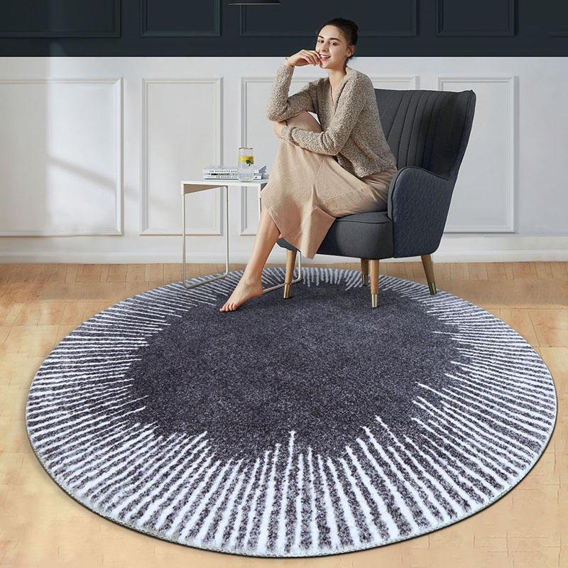 Post modern gray color round shaped geometric living room rug, big size Nordic style home decoration weaved bedside carpet, Yellow
Post modern gray color round shaped geometric living room rug, big size Nordic style home decoration weaved bedside carpet, Yellow