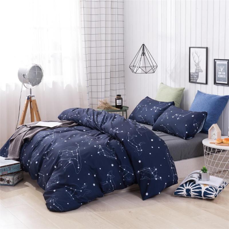 Queen King nordic duvet cover set bed cover printing home comforter bedding set bed Bedclothes Quilt Pillow case1, Deep blue
Queen King nordic duvet cover set bed cover printing home comforter bedding set bed Bedclothes Quilt Pillow case1, Deep blue