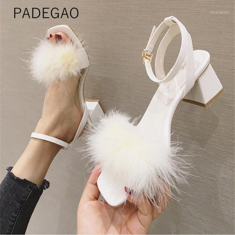 Korean Style Sweet Women Sandals 2020 Casual Elegant Fur High Heels Sandals Bukle Open Toe Shoes1, Beige
Korean Style Sweet Women Sandals 2020 Casual Elegant Fur High Heels Sandals Bukle Open Toe Shoes1, Beige