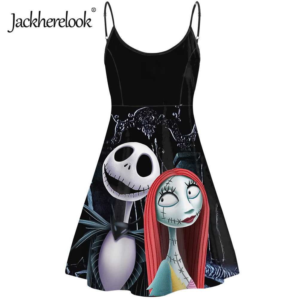 Jackherelook Summer Womens Dress Sleeveless Nightmare Before Christmas Jack Skellington Print Black Party Dresses for Teen Girls F1130, Hmea554h1
Jackherelook Summer Womens Dress Sleeveless Nightmare Before Christmas Jack Skellington Print Black Party Dresses for Teen Girls F1130, Hmea554h1