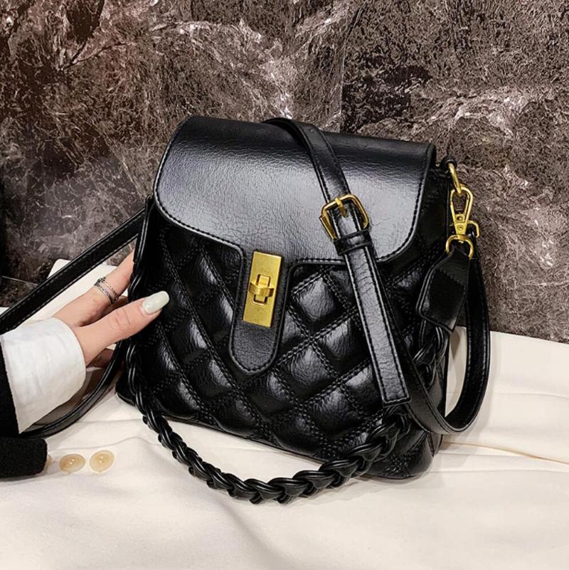 Lattice Armpit bag 2021 Fashion New High-quality PU Leather Women's Designer Handbag Bucket bag Vintage Shoulder Messenger, Black
Lattice Armpit bag 2021 Fashion New High-quality PU Leather Women's Designer Handbag Bucket bag Vintage Shoulder Messenger, Black