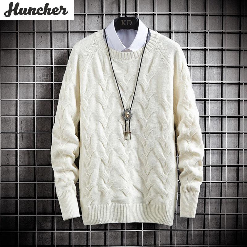 Huncher Men's Knitted Sweater Men 2020 Winter Solid Vintage Jumper Pullover Sweaters Oversized Korean Style White Sweater Men
Huncher Men's Knitted Sweater Men 2020 Winter Solid Vintage Jumper Pullover Sweaters Oversized Korean Style White Sweater Men