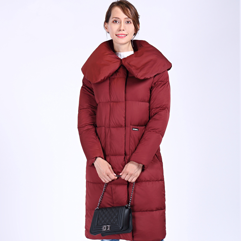 Winter Women's Coat Plus Size Hooded Fashion Warm Women Down Jacket High-quality Biological-Down Female Parkas Docero 201214