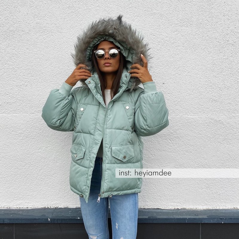 cotton women's long korean cotton coat fur collar long sleeves 201217