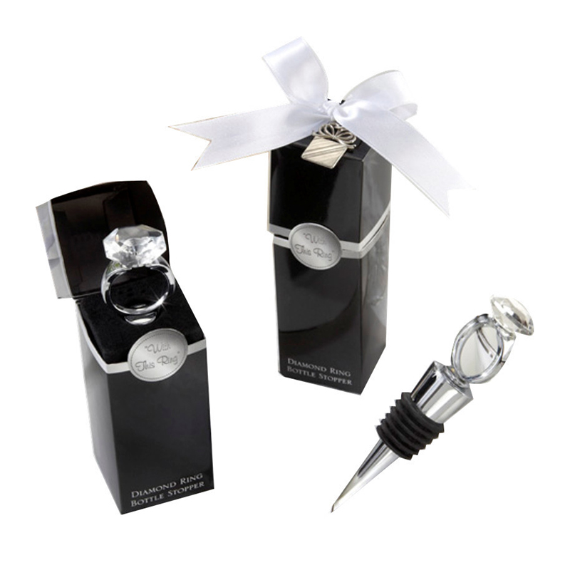 Crystal Diamond Ring Wine Stoppers Home Kitchen Bar Tool Champagne Bottle Stopper Wedding Guest Gift Gifts Box Packaging
Crystal Diamond Ring Wine Stoppers Home Kitchen Bar Tool Champagne Bottle Stopper Wedding Guest Gift Gifts Box Packaging