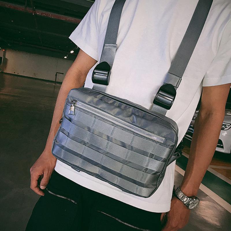 Hip Hop Streetwear Chest Bag Stylish Nylon Sports Vest Pack Shoulder Fashion Tactical Rig Adjustable Straps Waist Harness, Grey
Hip Hop Streetwear Chest Bag Stylish Nylon Sports Vest Pack Shoulder Fashion Tactical Rig Adjustable Straps Waist Harness, Grey