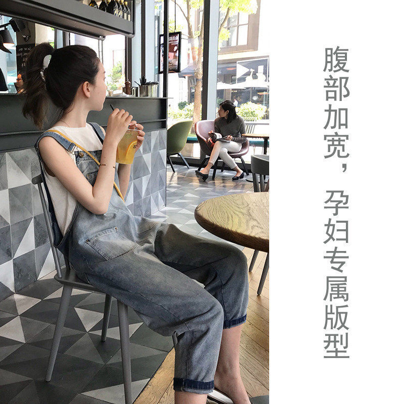 Maternity overall jeans girls Bib Pants Pregnant Trousers Belt Plus Size XXL Clothes-For-Fat-Women Pregnant-Overalls Jumpsuit LJ201114