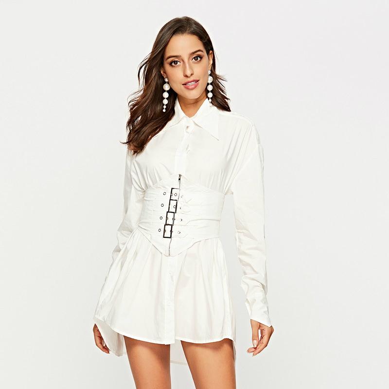 Women Long Sleeve Corset Bandage Dress Ladies Slim Mini Casual Ropa Mujer Invierno 2020 Fall Punk Style Black White Shirt Dress
Women Long Sleeve Corset Bandage Dress Ladies Slim Mini Casual Ropa Mujer Invierno 2020 Fall Punk Style Black White Shirt Dress