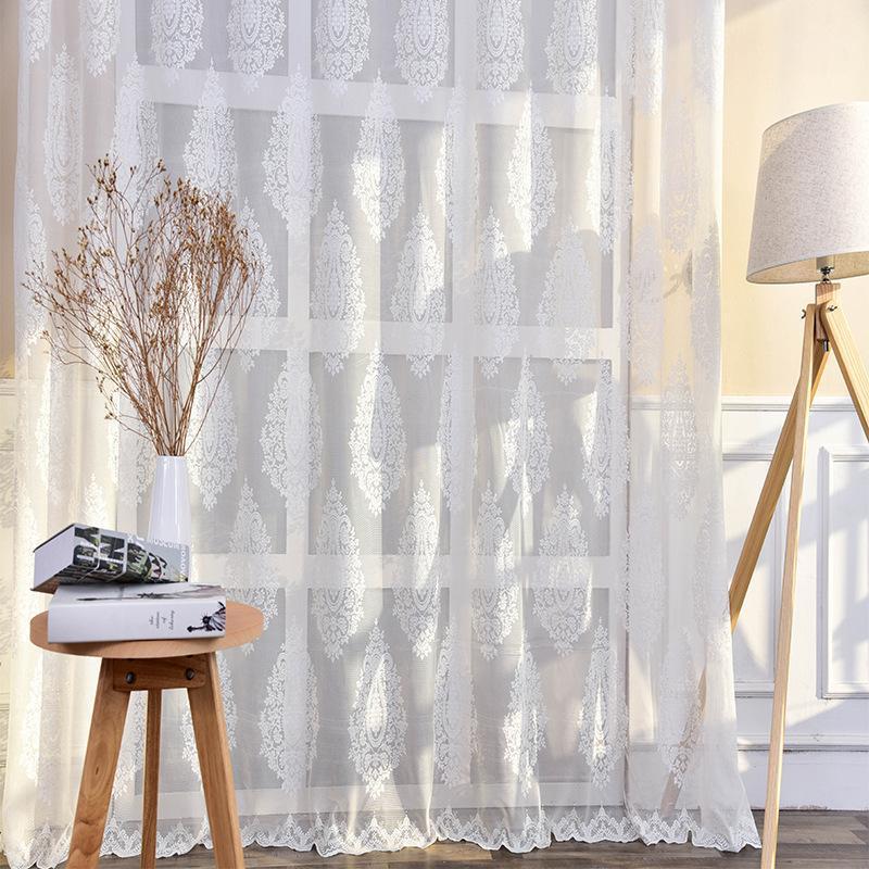 European and American style 100% polyester floral design jacquard curtain living room , bed room screens window treatments1, White
European and American style 100% polyester floral design jacquard curtain living room , bed room screens window treatments1, White