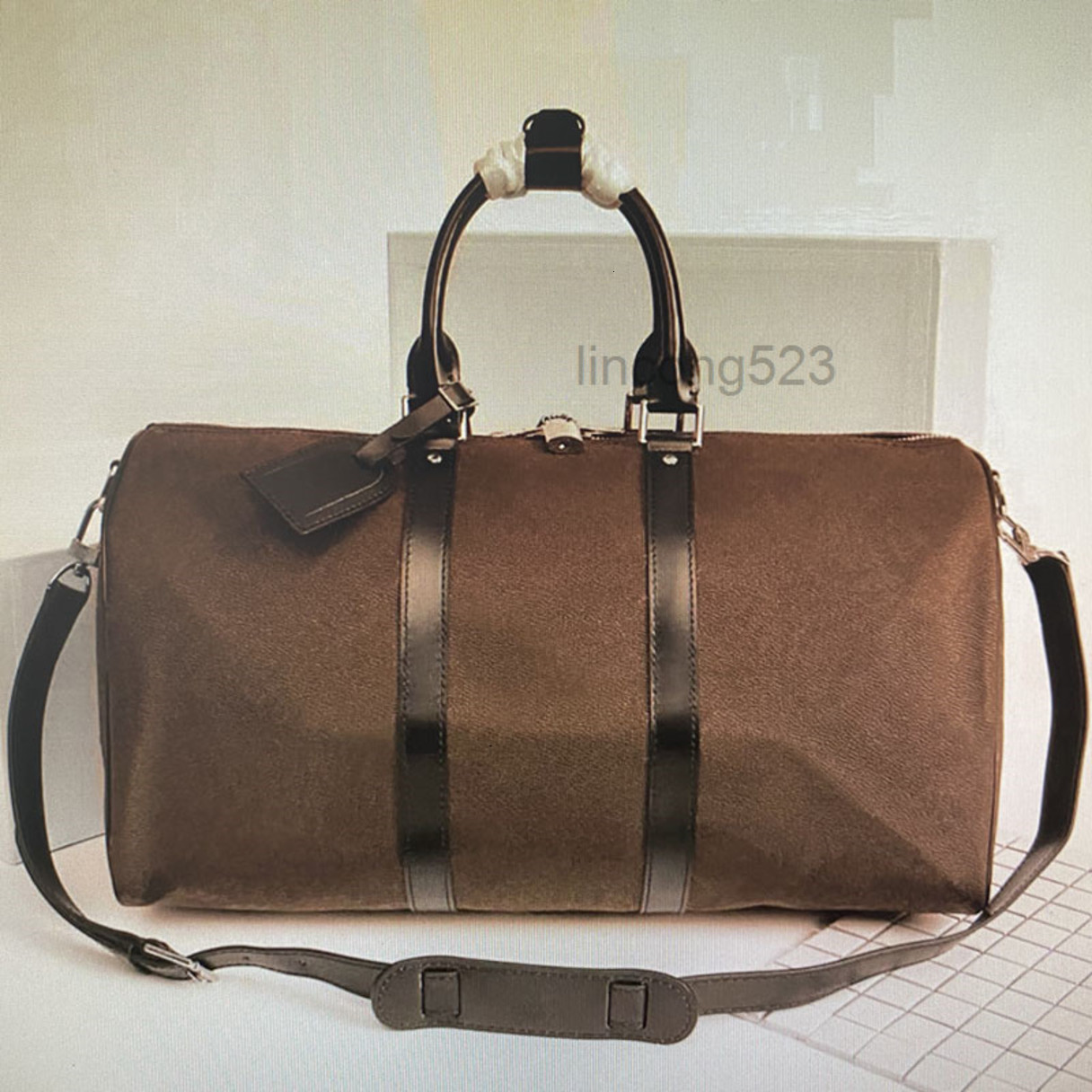 CARRY ON ALL BANDOULIERE 55 50 45 CM Women Travel Bag Men Classic Duffel Bags Rolling Softsided Suitcase Luggage Set N41145 M56714 M41414, Size: 45x27x20cm
CARRY ON ALL BANDOULIERE 55 50 45 CM Women Travel Bag Men Classic Duffel Bags Rolling Softsided Suitcase Luggage Set N41145 M56714 M41414, Size: 45x27x20cm