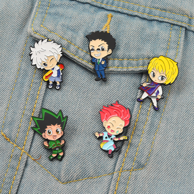 HUNTERxHUNTER Enamel Pin Custom GON Killua Kurapika Leorio Hisoka Brooch Lapel Badge Anime HxH Jewelry Gift for Fans, Mixed colors
HUNTERxHUNTER Enamel Pin Custom GON Killua Kurapika Leorio Hisoka Brooch Lapel Badge Anime HxH Jewelry Gift for Fans, Mixed colors