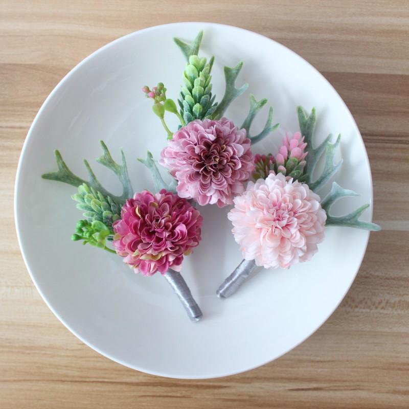 XH017 bride groom bridesmaids corsage with silk ribbon wedding corsages prom photography props, Purple
XH017 bride groom bridesmaids corsage with silk ribbon wedding corsages prom photography props, Purple