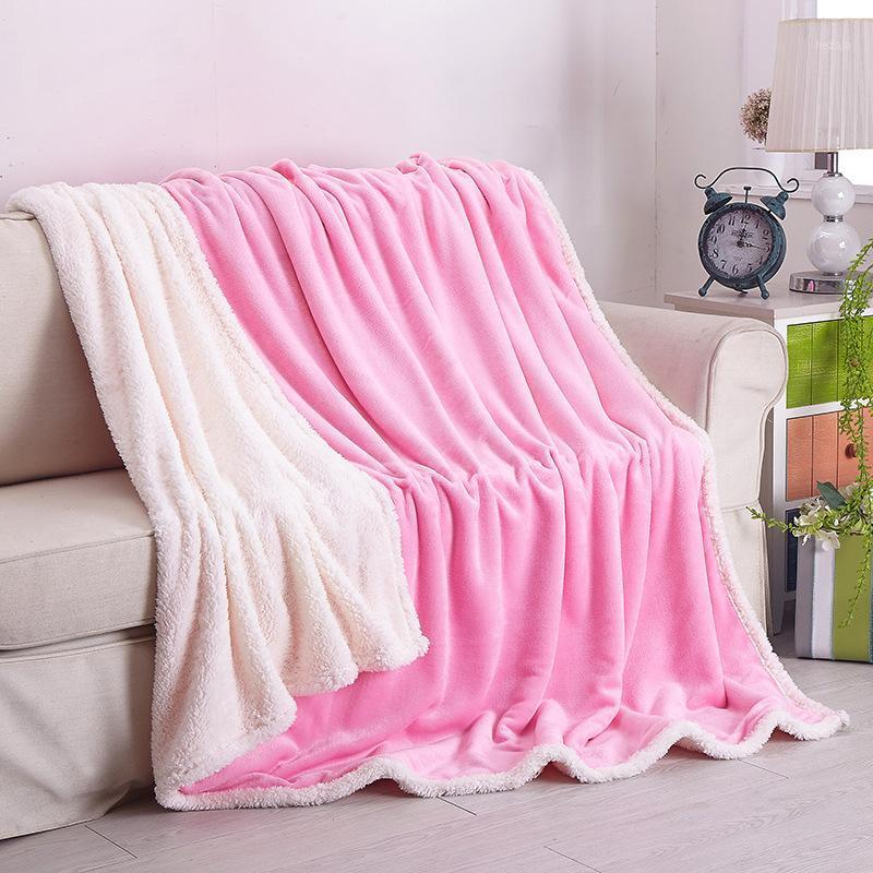 Double Soft Lamb Flannel Bed Blanket Pink Bedding Wool Reversible Sofa Blanket Aircraft Travel Warm Soft1
Double Soft Lamb Flannel Bed Blanket Pink Bedding Wool Reversible Sofa Blanket Aircraft Travel Warm Soft1