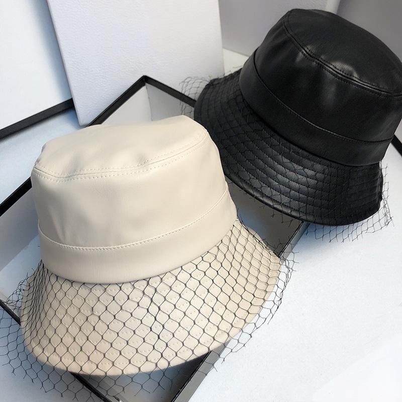 Fashion Net Yarn PU Bucket Hat Leather Fishing Cap Soild Foldable Hiking Hat Hip-Hop Street Waterproof Women Men Fisherman, Black
Fashion Net Yarn PU Bucket Hat Leather Fishing Cap Soild Foldable Hiking Hat Hip-Hop Street Waterproof Women Men Fisherman, Black