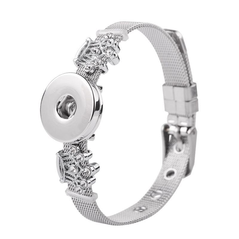 Charm Bracelets Stainless Steel Snap Button & Bangles Rhinestones Clover Cross Charms Jewelry Fit 18mm For Woman Or Girl
Charm Bracelets Stainless Steel Snap Button & Bangles Rhinestones Clover Cross Charms Jewelry Fit 18mm For Woman Or Girl