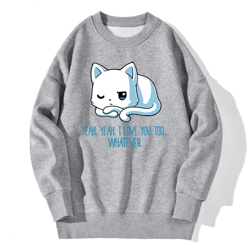 White Cat Print Drop shoulders Sweatshirt Mens Hip Hop Streetwear Clothing Leisure Pullovers 2020 New Winter Supoleron Hombre, Blue
White Cat Print Drop shoulders Sweatshirt Mens Hip Hop Streetwear Clothing Leisure Pullovers 2020 New Winter Supoleron Hombre, Blue