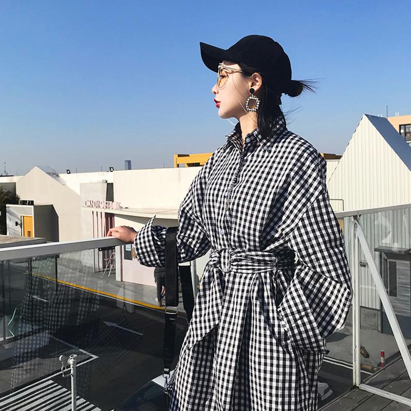 new arrival holiday long thin plaid casual trench new fashion comfortable work style elegant trend outdoor cute wild trench, Black
new arrival holiday long thin plaid casual trench new fashion comfortable work style elegant trend outdoor cute wild trench, Black