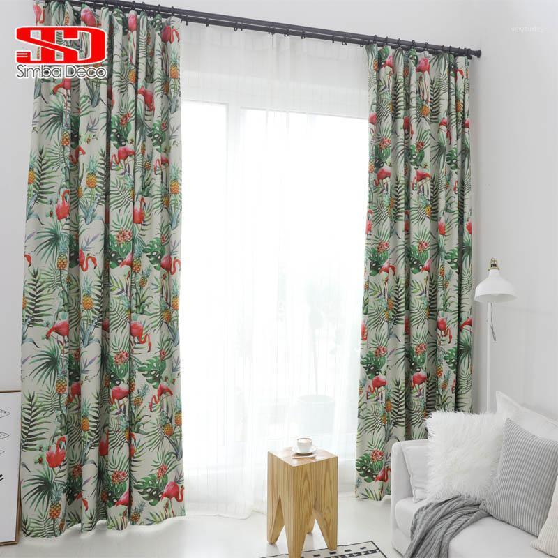 Tropical Leaves Flamingos Blackout Curtains For Living Room Pastoral Printed Drapes Pineapple Fabrics Window Blinds Green Kids1, As pic
Tropical Leaves Flamingos Blackout Curtains For Living Room Pastoral Printed Drapes Pineapple Fabrics Window Blinds Green Kids1, As pic