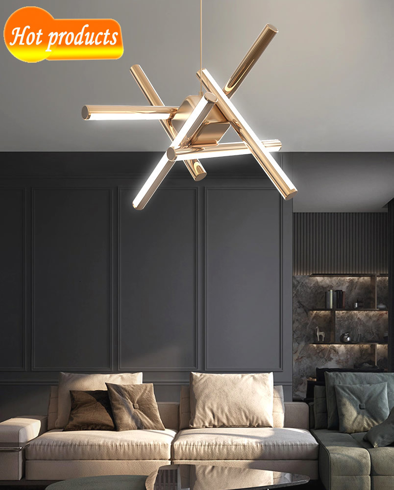 Lovely Light Chrome Gold Led Wired Modern House-painted Salon Eating Hanging Room From Hotel Bedroom Next Lamp Bed Gfp5